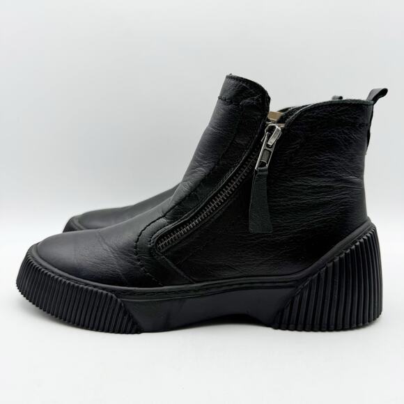 Spring Step Womens Kelko Ankle Boots EU 38 US 7.5-8 Black Leather EUC - Picture 8 of 12